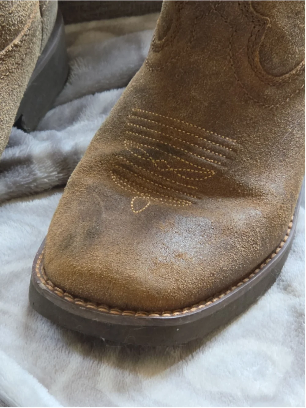 Rank 45 Xero Gravity Aquinnah Western Performance Boots Suede Square Toe Size 7B